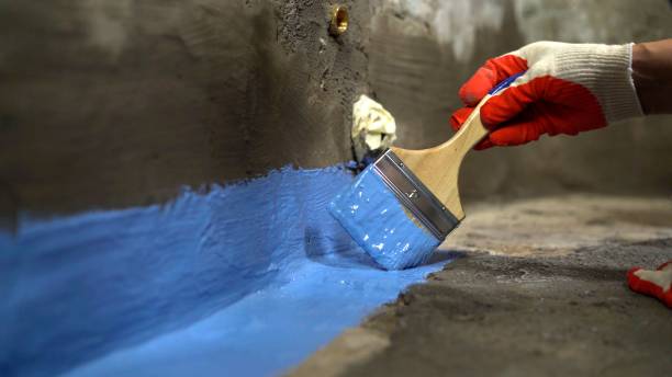 Commercial Exterior Waterproofing project at a Brookville, PA business property by SJ Waterproofing Pros